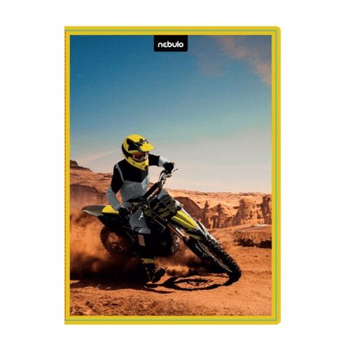 Motocross füzetbox A/4, hullámkarton, gazdaságos kivitel, Nebulo 135128148