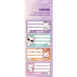 Cicás füzetcímke 12 db-os, Nebulo 135128157 - Nebulo