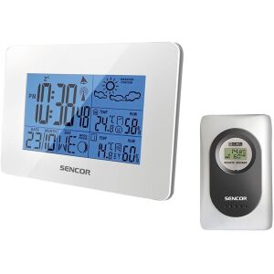 Sencor SWS 51 W fehér rádióvezérelt meteorológiai állomás 135128751 - Sencor
