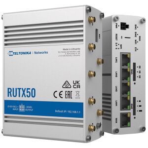 Teltonika RUTX50 - 5G Dual SIM Ipari Router 135129110 - Wi-Fi router, adapter