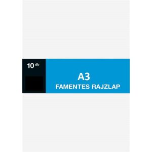 A3 120g famentes 10db/csomag rajzlap 135129547 - Rajzeszköz