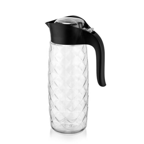 IRIS C-00235 Amfora Crystal üvegkancsó, fekete fogantyú
