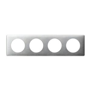 Legrand 068924 Céliane alumínium 4-es keret 135132678 - Villanykapcsoló keret