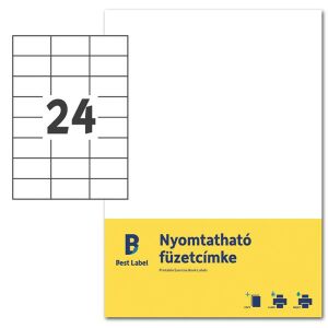 Avery ZF302-10 70x37mm nyomtatható fehér füzetcímke 135132836 - Füzetcímke