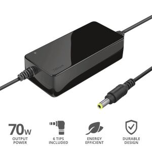 Trust Primo 70W Univerzális Laptop Töltő - Fekete 135133238 - Trust