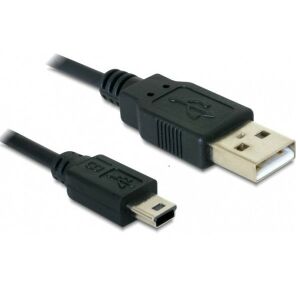 Delock 82273 USB 2.0-A > USB mini-B 5 pin 1 m apa / apa kábel 135133252 - Adatkábel