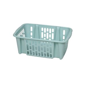 FLAIR 61635 39,5x25,5x15 cm rakatolható zöldeskék nagy kosár 135135644 - Tárolás & Rendszerezés