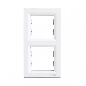 Schneider EPH5810221 ASFORA Függőleges, fehér 2-es keret 135139680 - Villanykapcsoló keret
