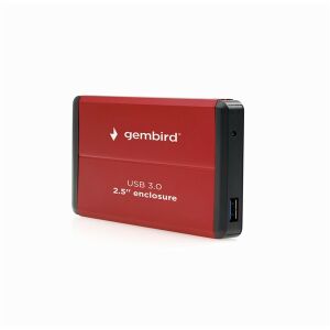 Gembird EE2-U3S-2-R 2.5" USB3.0 SATA piros külső ház 143680848 - Külső merevlemez ház