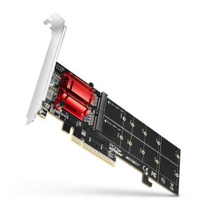 Axagon PCEM2-D - PCI-Express M.2 SSD Adapter - NVMe és SATA támogatás 135150776 - AXAGON