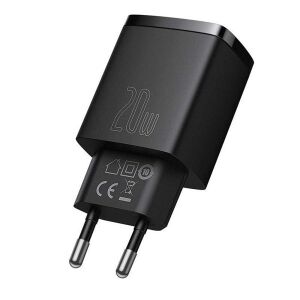 Baseus CCXJ-B01 20W USB/USB C fekete gyorstöltő 135152047 - Baseus