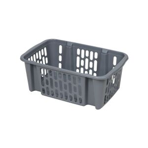FLAIR 61634 39,5x25,5x15 cm rakatolható sötétszürke nagy kosár 135152387 - Tárolás & Rendszerezés