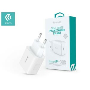 Devia ST354861 Type-C bemenettel - 30W - Devia Smart PD3.0 Quick Charger hálózati töltő adapter 135152515 - Devia