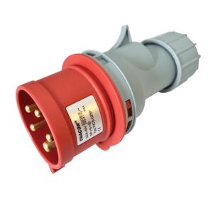 Tracon TICS-025H 32A/ 400V/ 3P+N+E/ 6h/ IP44 külső tömítőszelencével ipari csatlakozó dugó 135153240 - Ipari csatlakozó