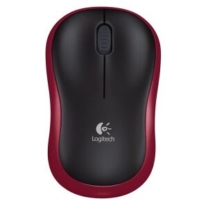 Logitech M185 vezeték nélküli piros notebook egér 135153489 - Egér
