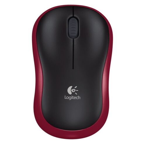 Logitech M185 vezeték nélküli piros notebook egér 135153489