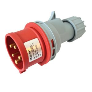 Tracon TICS-015H 16A/ 400V/ 3P+N+E/ 6h/ IP44 külső tömítőszelencével ipari csatlakozó dugó 135154408 - Ipari csatlakozó