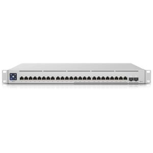 Ubiquiti UniFi USW-Enterprise-24-PoE 12x 2.5GbE Multi-Gigabit PoE LAN 12xGbE PoE LAN 2xSFP+ port L3 menedzselhető switch 135159367 - Ubiquiti