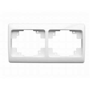 Anco 321081 Olympic fehér 2-es keret 135160250 - Villanykapcsoló keret