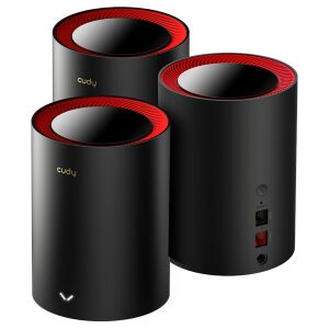 CUDY M3000(2-Pack) kétsávos AX3000 WIFI6 MESH fekete 2,5 gigabit router (2db-os szett) 135162604 - Cudy