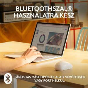 Logitech M240 Silent Fehér Bluetooth Egér 135164209 - Logitech Egér