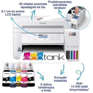 Epson EcoTank L6276 multifunkciós tintatartályos nyomtató tintapalackokkal - Nyomtató & Szkenner