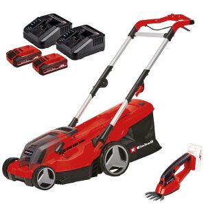 Einhell GE-CM 36/37 Li Set 2x3,0Ah PXC akkumulátoros fűnyíró kertigép szett 135168624 - Einhell