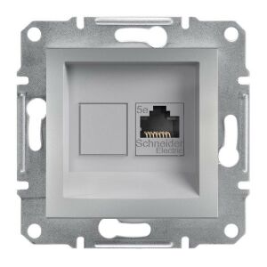 Schneider EPH4300161 ASFORA alumínium 1xRJ45 Cat5e UTP aljzat 135169249 - Schneider
