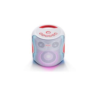Sharp PS-919WH fehér Bluetooth hangszóró LED fényekkel, elölnézet - Sharp
