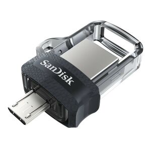 SanDisk Ultra Dual Drive m3.0 - 64GB USB 3.0/Micro USB Flash Drive 135171797 - Pendrive