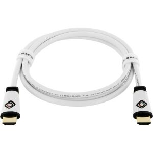 Oehlbach 130 Easy Connect 1,5m 4K High Speed fehér HDMI kábel ethernettel 135173822 - Kábel