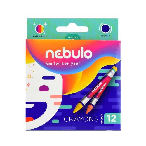 Set de creioane grași, nebulo, 12 culori