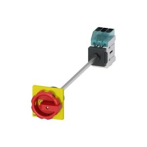 Siemens 3LD3448-0TK53 22kW szerelő lapra kivezetett hajtással piros-sárga kar főkapcsoló 135180686 - Siemens