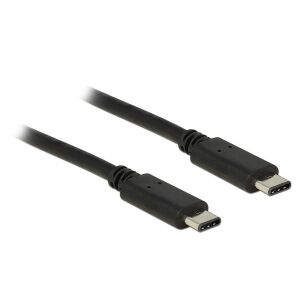 Delock 83672 0,5m USB Type-C 2.0 apa - USB Type-C 2.0 apa fekete kábel 135184202 - USB kábel