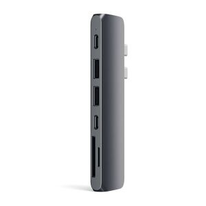 Satechi Aluminium Pro Type-C HUB - Asztroszürke, HDMI, USB-C, USB-A, Kártyaolvasó 135185197 - Satechi