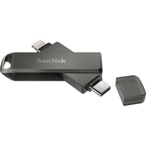 SanDisk iXpand Luxe 256GB Pendrive - USB-C és Lightning, Fekete 135185680 - SanDisk