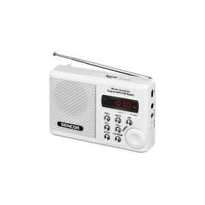 Sencor SRD 215 W fehér MP3 lejátszó és rádió FM antennával - Rádió