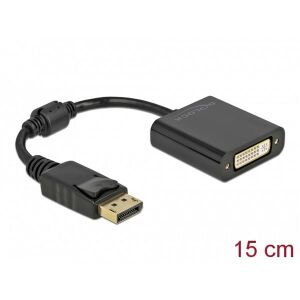 Delock 61008 DisplayPort 1.1 apa - DVI anya passzív fekete adapter 135189055 - DisplayPort átalakító