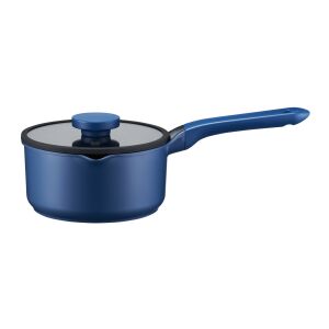 Cratiță Ambition Cobalt 18cm cu capac, oală de gătit albastră cu acoperire ceramică - Ustensile de bucătărie