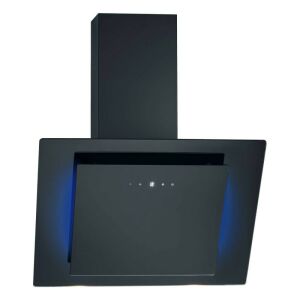 Bomann DU 7603 G A fekete kürtős páraelszívó kék hangulatvilágítással - Bomann