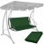 Springos dark green swing seat replacement cover on swing frame