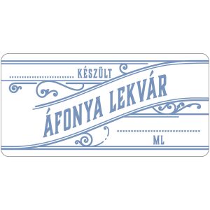 Áfonya lekvár öntapadós műanyag alapú cimke 6 db/csomag 135283889 - Bor & Pálinka főzés
