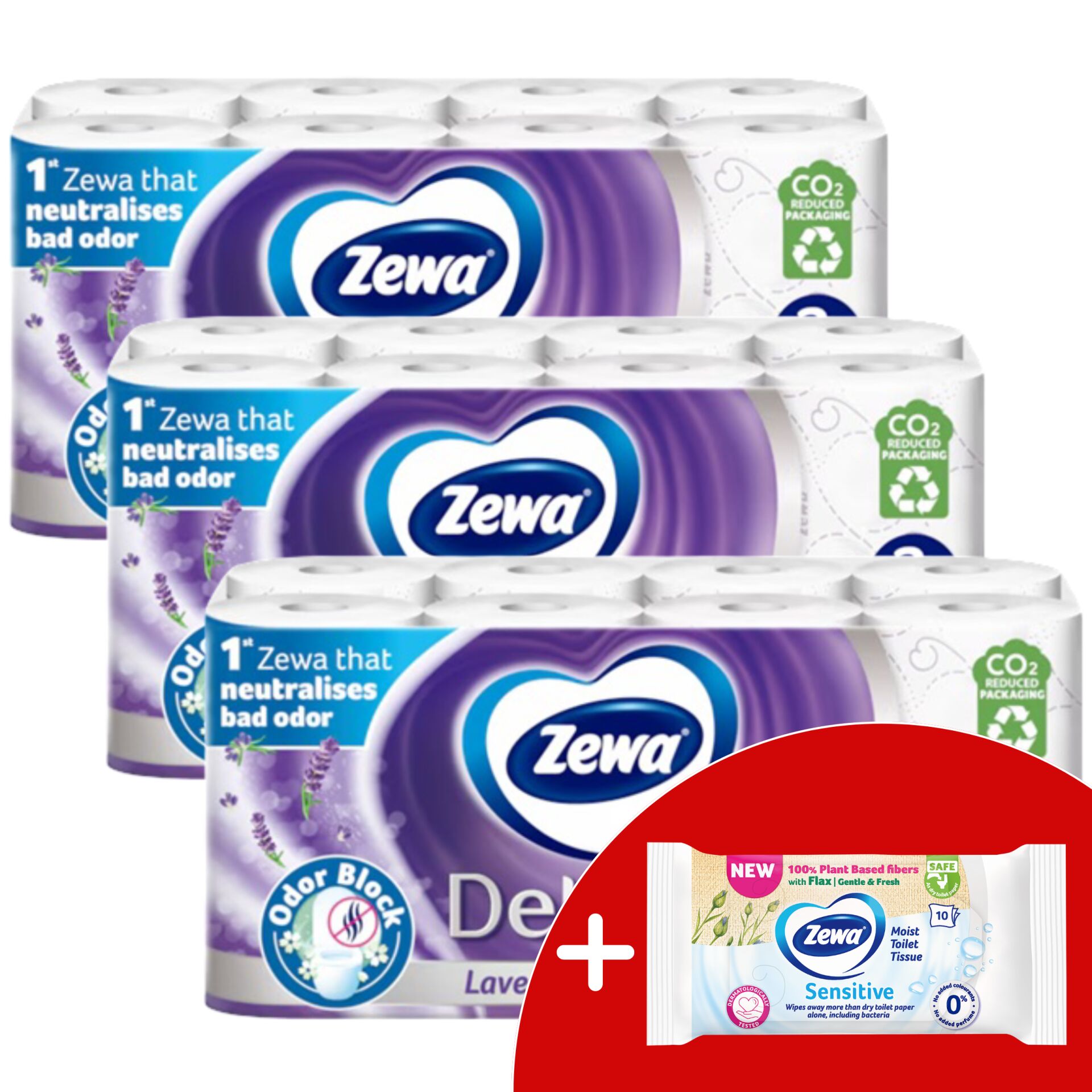 E-shop Zewa Deluxe Lavender Dreams 3-vrstvový toaletný papier 3x16 rolie...