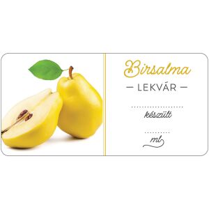 Birsalma lekvár öntapadós műanyag alapú cimke 6 db/csomag 135284452 - Bor & Pálinka főzés
