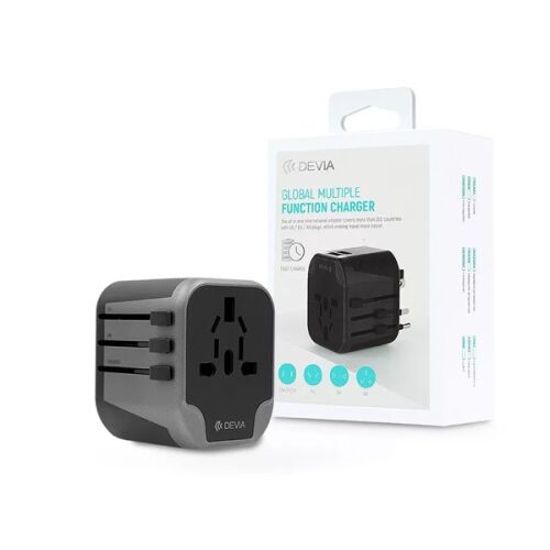 Devia ST330865 2xUSB 12,5W (UK/EU/USA/JP/AU) utazó adapter 135286509