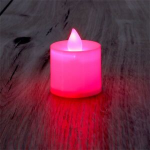 Iris Gyertya alakú pulzáló fényű LED-es piros fénydekoráció 4db/csomag 135287667 - Mécses