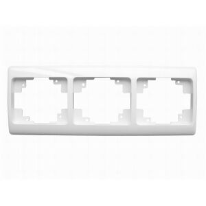 Anco 321085 Olympic fehér 3-as keret 135292918 - Villanykapcsoló keret