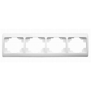 Anco 321089 Olympic fehér 4-es keret 135298177 - Villanykapcsoló keret