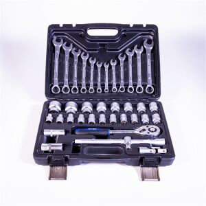 IRIS TOOLS SS-037-040 37 darabos dugókulcs és csavarkulcs készlet tokban - Iris