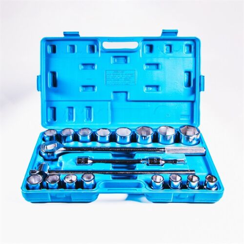 IRIS TOOLS SS-021-010 21 darabos dugókulcs készlet kék tokban, nyitva